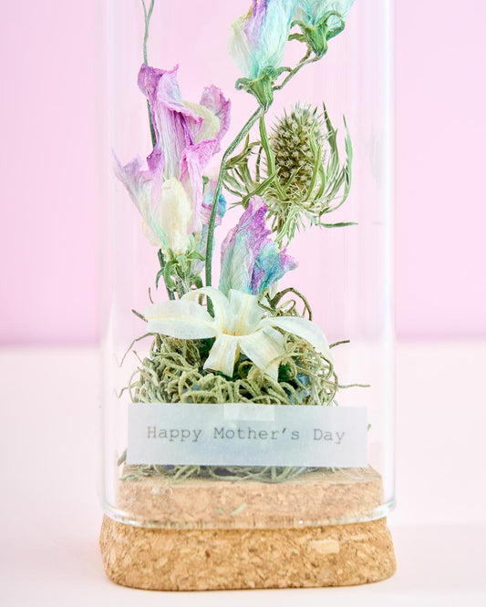 母の日を彩る、ガラスのフラワーボトル＜季節のしらべ＞