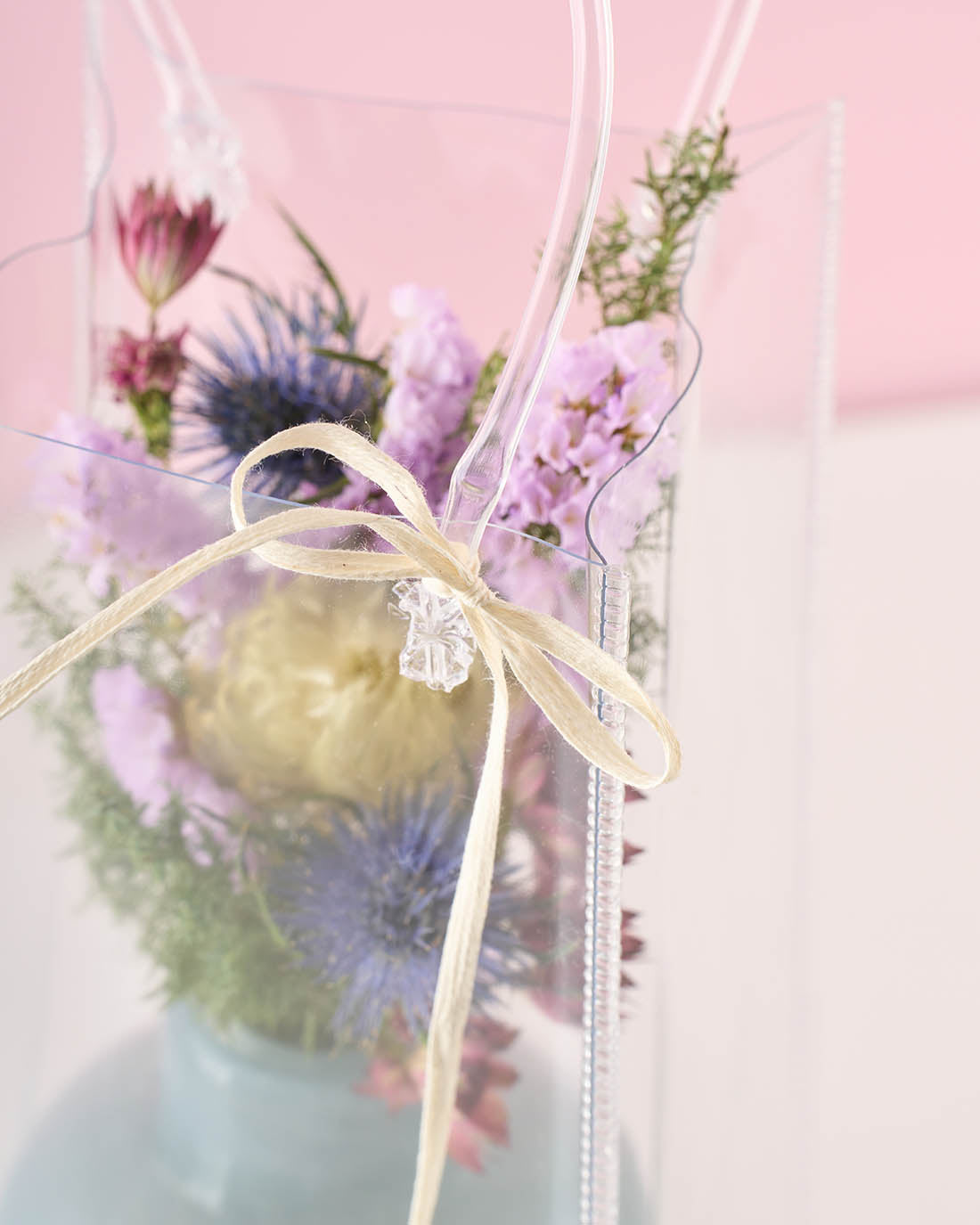 想いをはこぶ、母の日のドライフラワー&花びんセット＜凪のまなざし＞