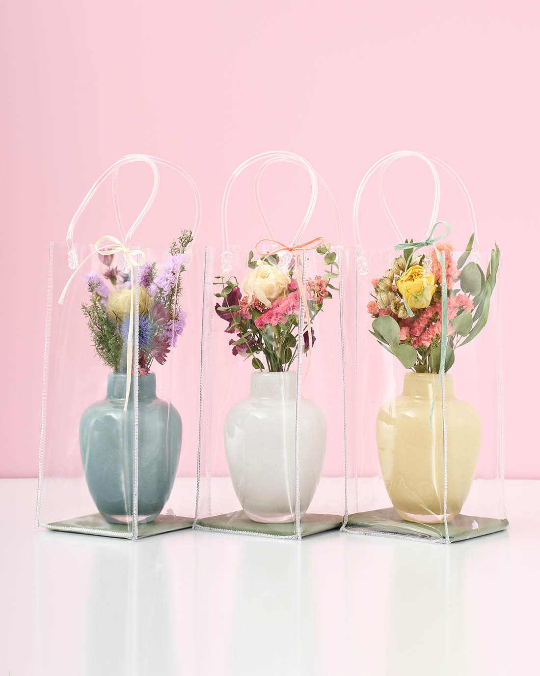 想いをはこぶ、母の日のドライフラワー&花びんセット＜ほどける時間＞