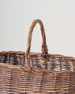 ［インテリア・雑貨］Willow basket オーバル型スリムバスケット