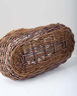 ［インテリア・雑貨］Willow basket オーバル型スリムバスケット