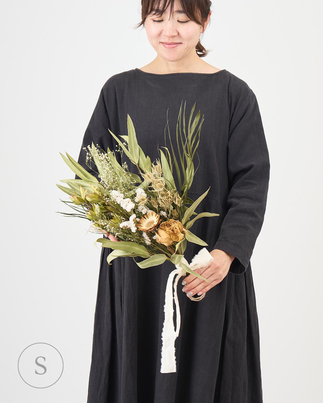 【10/31まで10%OFF】フローリストおまかせのドライフラワースワッグ（スタンダード）【周年SALE】