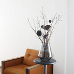 ［フラワーベース］ビッグガラスベース クリスタル グレー