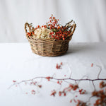 ［インテリア・雑貨／アパレル］Black Willow basket 耳付きバスケット