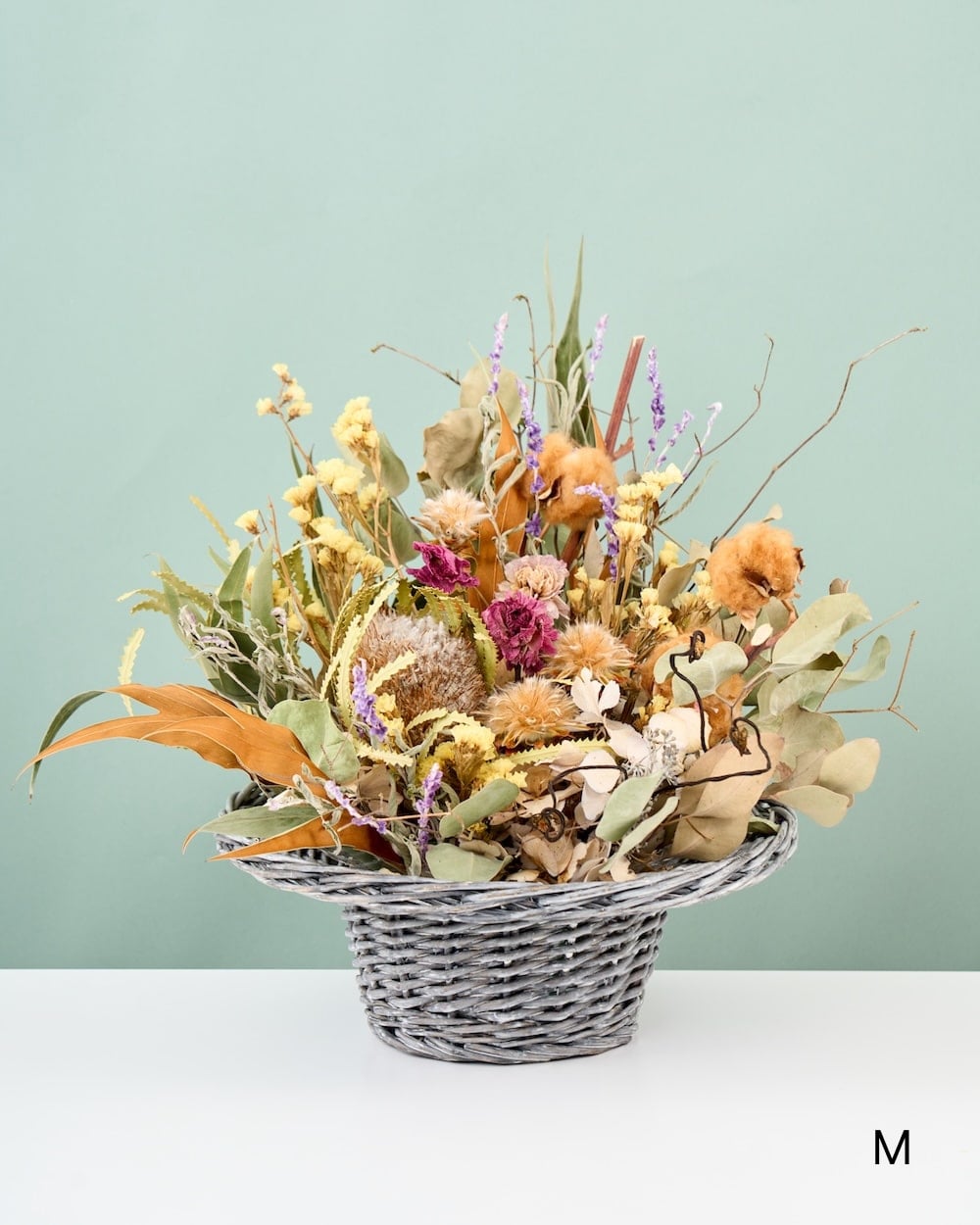 置いて飾れる、フローリストおまかせのドライフラワーアレンジメント