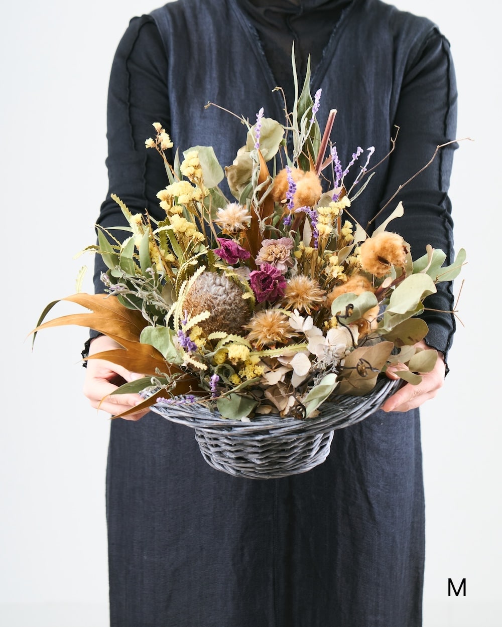 置いて飾れる、フローリストおまかせのドライフラワーアレンジメント