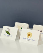 押し花をあしらったメッセージカード｜Happy Father's Day