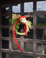 【12/10まで！セットでお得】年末年始をゆたかに過ごす、クリスマスリースとお正月飾りのセット C