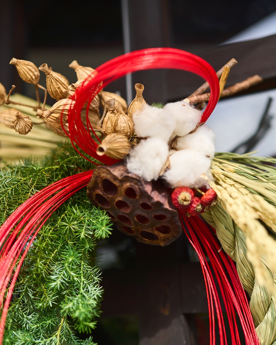 【12月中旬～順次発送】慶びを編む、赤い水引のお正月飾り