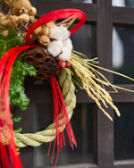 【12月中旬～順次発送】慶びを編む、赤い水引のお正月飾り