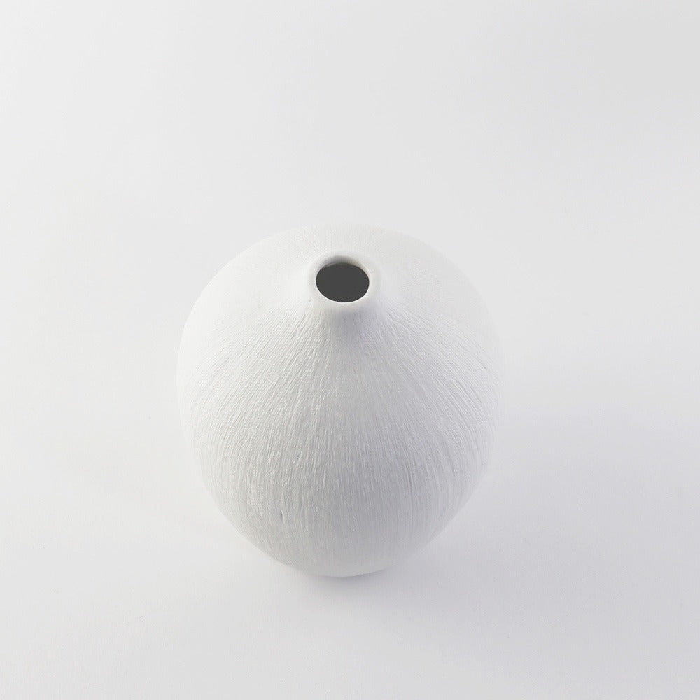 ［フラワーベース］マットな質感のポーセリンベース プランパー S