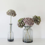［フラワーベース］レウナ ガラスベース スリム グレー