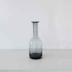 ［フラワーベース］レウナ ガラスベース スリム グレー