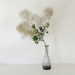 ［フラワーベース］レウナ ガラスベース スリム グレー