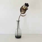 ［フラワーベース］レウナ ガラスベース スリム グレー