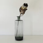 ［フラワーベース］レウナ ガラスベース トール グレー
