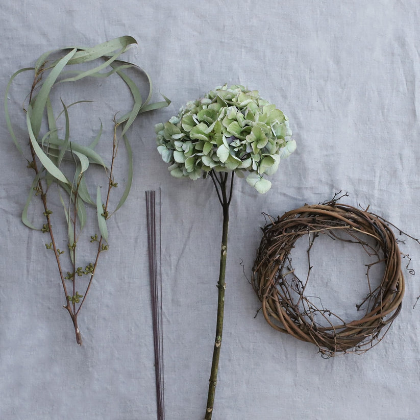 紫陽花 オパールクラシックグリーン・ユーカリのリース