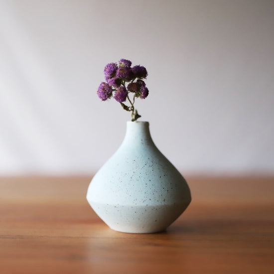 ［フラワーベース］セラミックベース クレイン ライトブルー