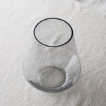 ［フラワーベース］ビッグガラスベース クリスタル グレー