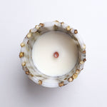 ［雑貨］蝋引き花のアレンジメント・キャンドル＜芍薬＞｜土と風の植物園オリジナル