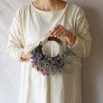 ＜Happy Birthday＞ブルーファンタジアとカリナディープブルーのリース