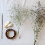 ＜Happy Birthday＞ブルーファンタジアとカリナディープブルーのリース