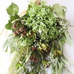 ＜不意打ちの出会い＞紫陽花アナベル・ネべリア・フィリカのスワッグ