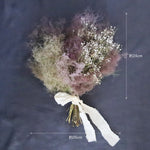 ＜淡雲のグラデーション＞スモークツリーとカスミソウのブーケ