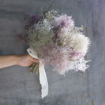 ＜淡雲のグラデーション＞スモークツリーとカスミソウのブーケ