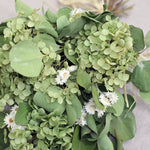 ＜イノセント＞紫陽花アナベル・ユーカリ・エバーラスティングのスワッグ