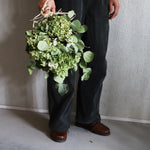 ＜イノセント＞紫陽花アナベル・ユーカリ・エバーラスティングのスワッグ