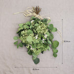 ＜イノセント＞紫陽花アナベル・ユーカリ・エバーラスティングのスワッグ