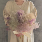 ＜淡雲のグラデーション＞スモークツリーとカスミソウのブーケ