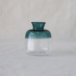 ［フラワーベース］ガラスベースツートンM グリーン