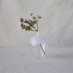 ［フラワーベース］ガラスベースツートンS ホワイト