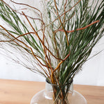 飾るだけでサマになるドライフラワーセット（雲竜柳・アレカヤシ・エミューファン）