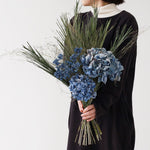 ＜Limited＞群青の紫陽花とフラワーベースのセット